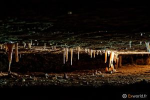 Tiny stalactites