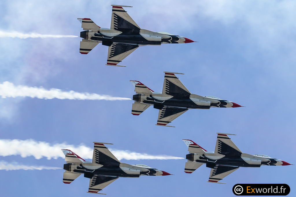 F16 Thunderbirds on Bastille Day 2017